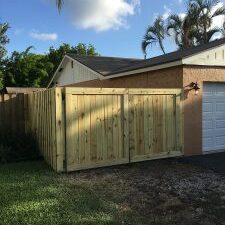 a new wood fencing in El Paso