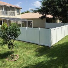 a residential fence contractor doing a new fence installation